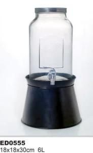 Jar Glass Beverage Dispenser Glass Juice Jar for Family Party
