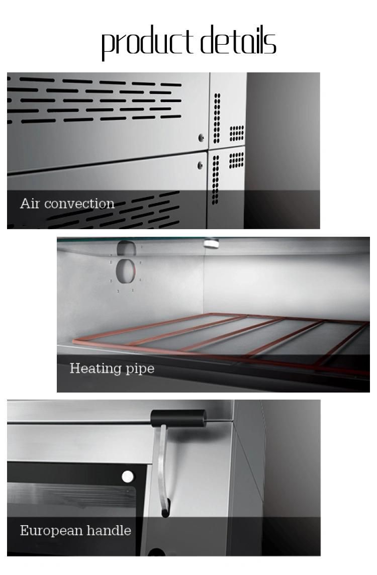 Touch Screen 3 Deck 9 Trays Stainless Steel Baking Oven