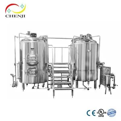 SUS 304 / 316 Beer Brewery Equipment with Dimple Jacket