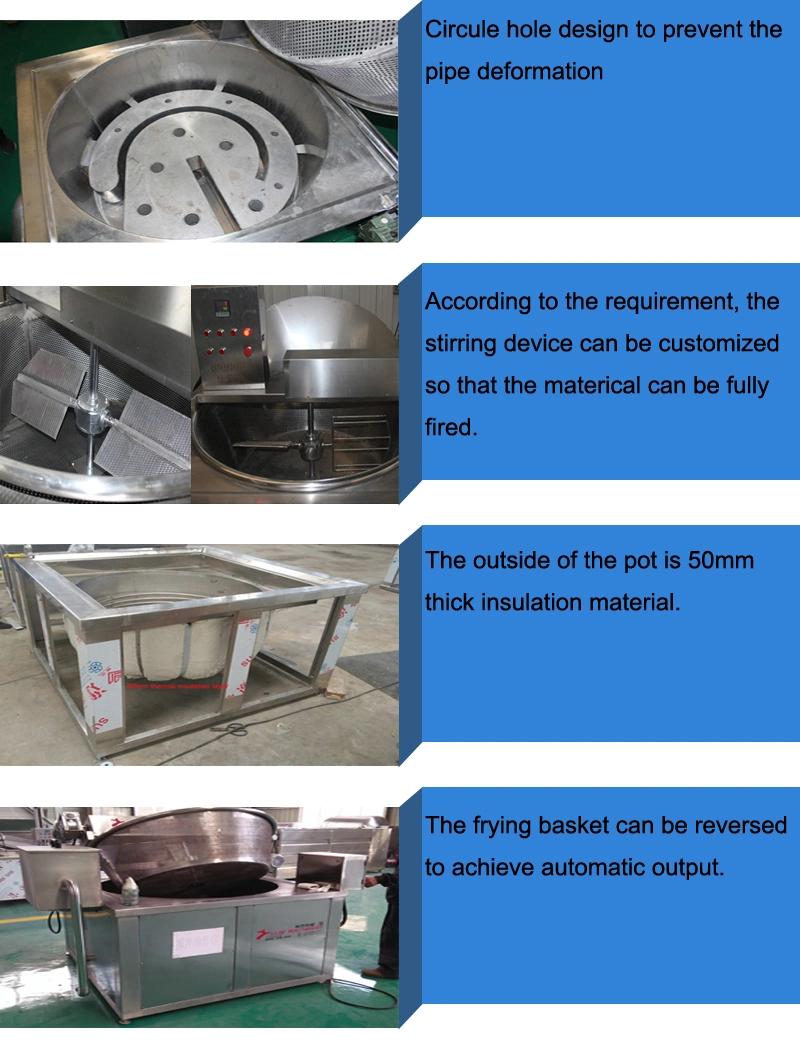 Industrial Food Frying Machine for Potato Chips/French Fries/Snack/Beans/Mushroom/Yam Chips/Chicken/Meat/Plantain Chips/Banana Chips/Onion Rings/Shrimp Cracker