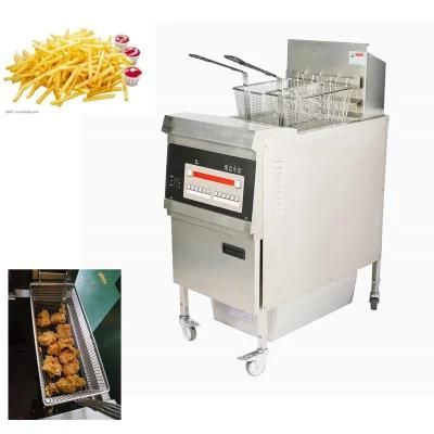 Gas Opening Fryer Operator Uses French Fry Machine Factory to Supply Computer Version with ...
