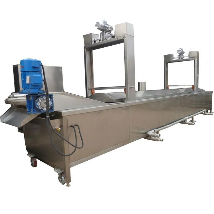 Electric Heating Fryer Machine Line Chicken Fish Continuous Fryer Price