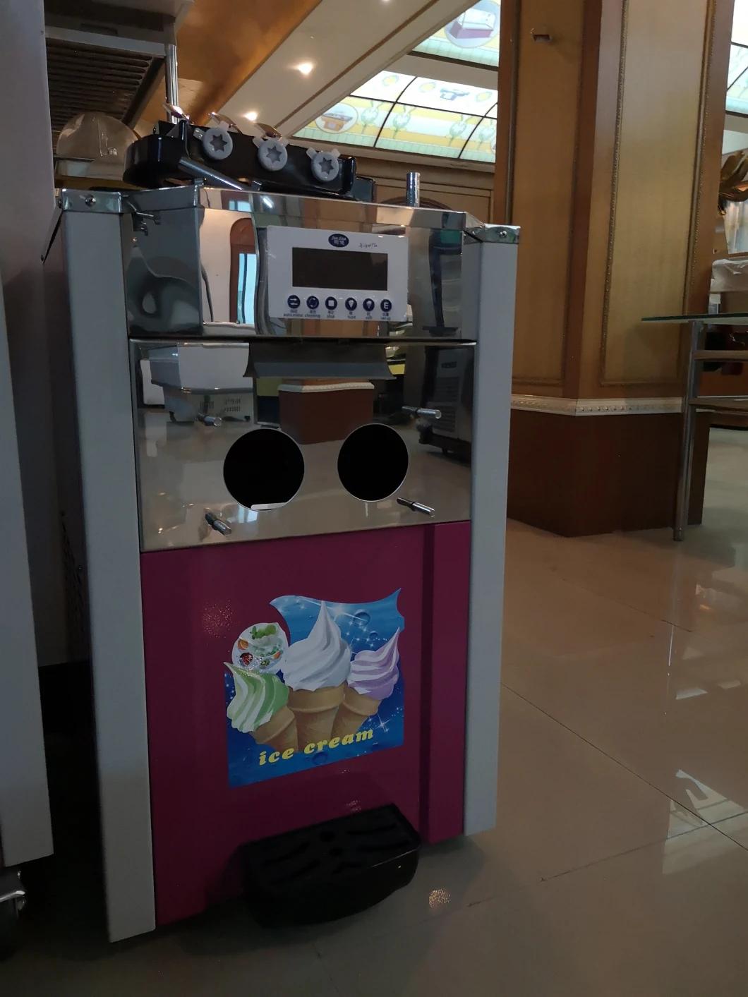Table Top Mini Soft Ice Cream Machine Price/ Small Ice Cream Maker