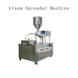 Automatic Cream Scribbling Machine/ Crepe Cake Cream Plastering Machine/ Egg Crepe Cream ...