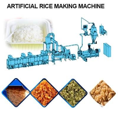 China Extruder Fortified Rice Make Machine/Extrusion Nutritional Rice Production Plant