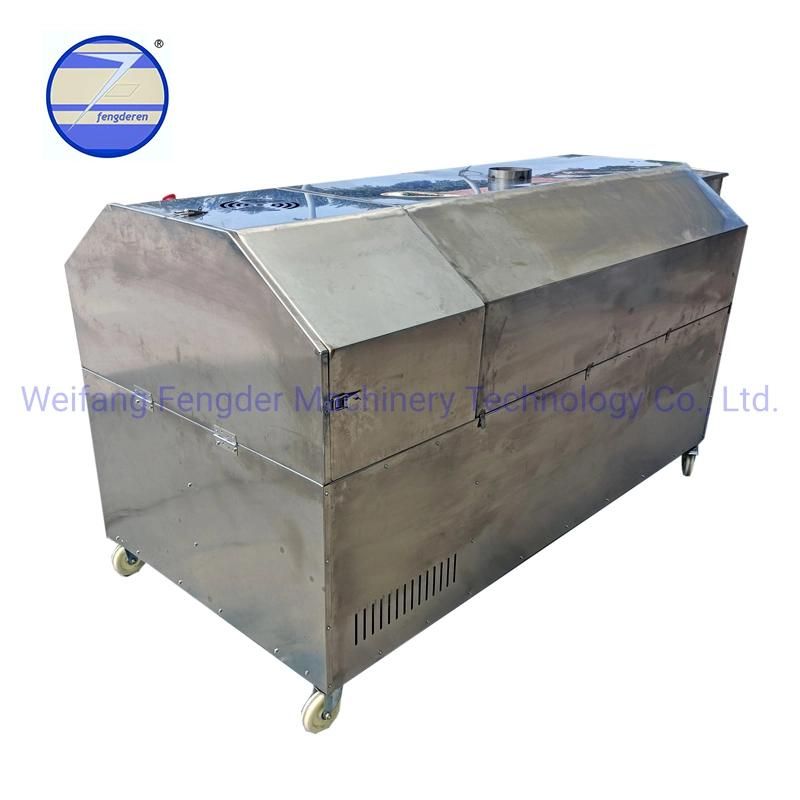 100-150kg/H Cocoa/Soy/Sesame/Cereal Electromagnetic Heating Roasting Machine