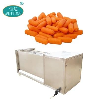 Brush Carrot Washer Automatic Carrot Washing and Peeling Machine