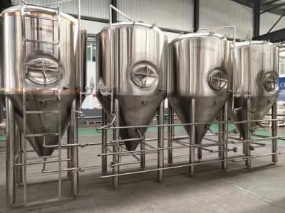 800L 1000L 7bbl 10bbl Storage Tank with Dimple Jacket
