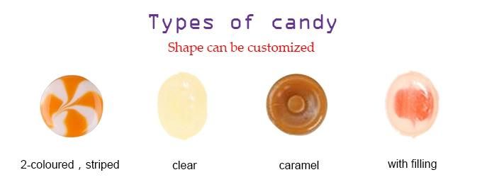 Automatic Candy Production Line High Speed Hard Candy Machine