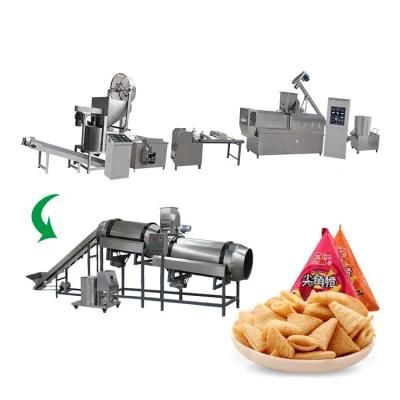 Hot Sale Bugles/Salad/Rice Crust Food Making Machine Fried Pellet Chips Processing Line