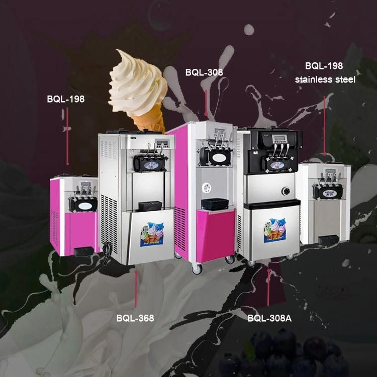 Supermarket Equipment Commercial Soft Ice Cream Cone Machine