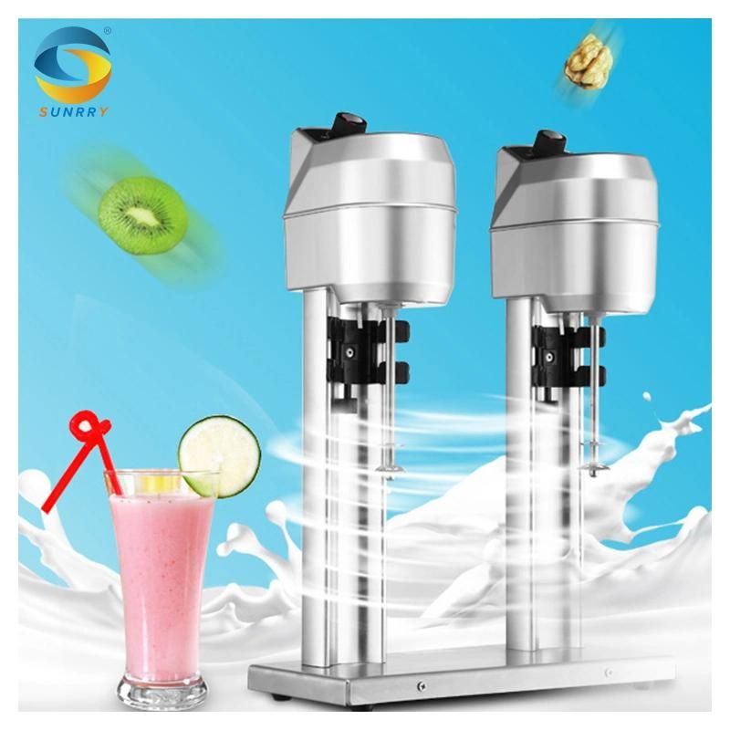 Sunrry 600W Double Head Commercial Milkshake Machine Industrial Milkeshake Maker for Coffee Tea Shop