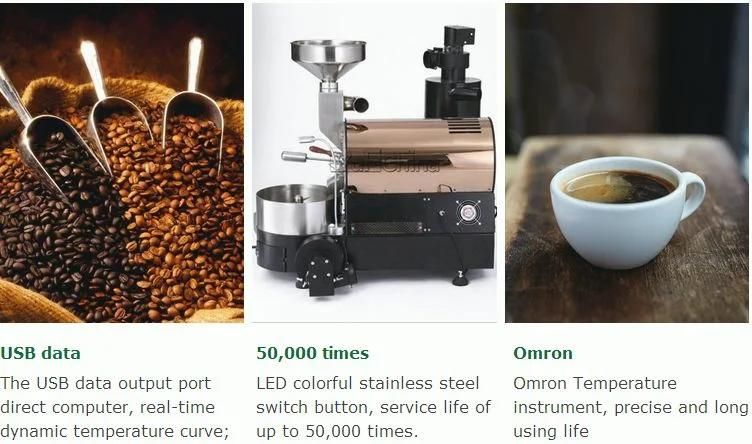 Electric or Gas Coffee Roaster Machine