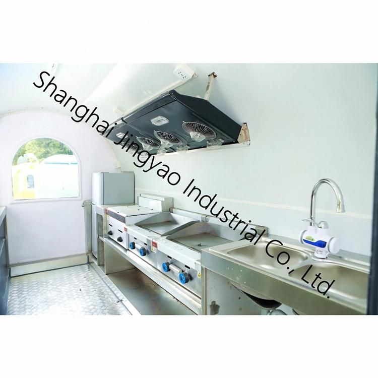 Stainless Steel Fashionable Appearance Caravan Trailer Fast Food Trailer for Sale