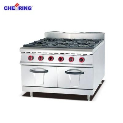 Commercial Range with 6 Burner with Cabinet