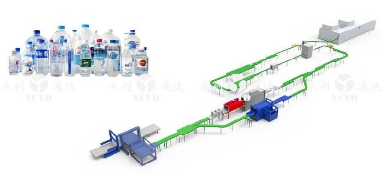 Big bottle/small bottle water production line with CE approved