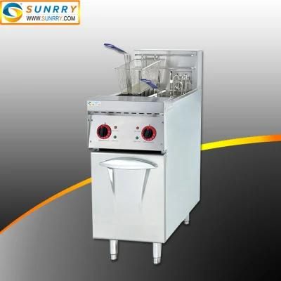 Restaurant Electric Equipment 2 Tank 4 Basket Deep Fryer