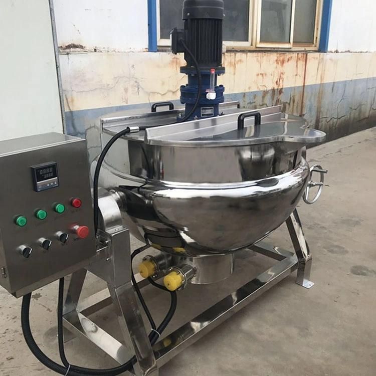 Factory Direct Sale Catering Machinery Industry Steam Jacketed Boiler Automatic Cooking Planet Stirred Soup Port