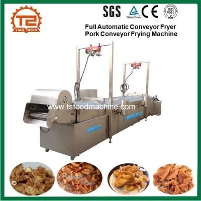 Full Automatic Conveyor Fryer Pork Conveyor Frying Machine