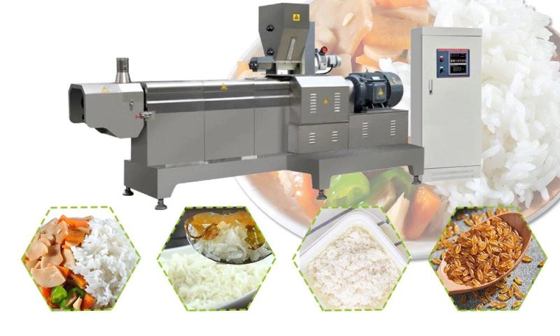 Automatic Ground Nutritional Rice Line Made in China Fortified Rice Extruder Machinery Extrusion Artificial Rice Making Machine