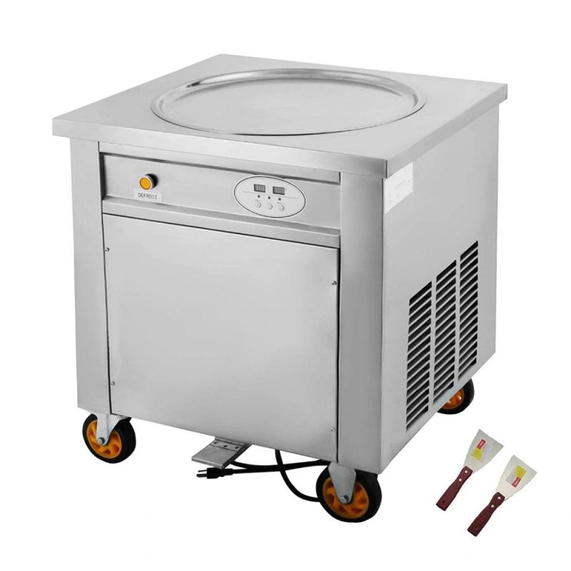 Top Desktop Fried Ice Cream Machine Single Tank Roll Ice Cream Machine