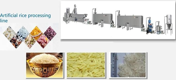 Screw Extruder Make Machine Artificial Fortified Nutritional Rice
