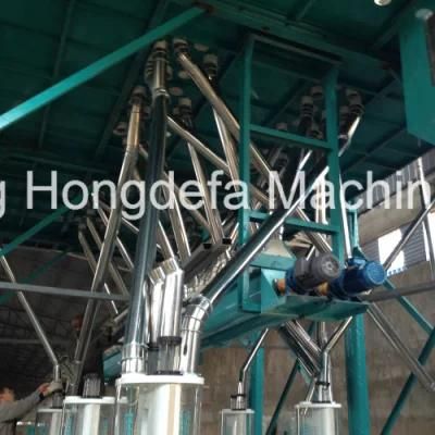 Stainless Steel Pipes Wheat Grain Flour Milling Machine