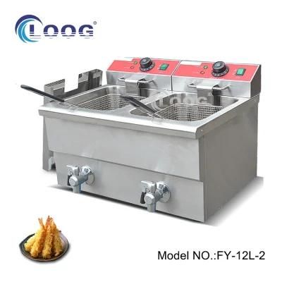 Best Sales Electric Heat up Deep Fat Fryer Catering Equipment Chips Oil Frying Churro ...