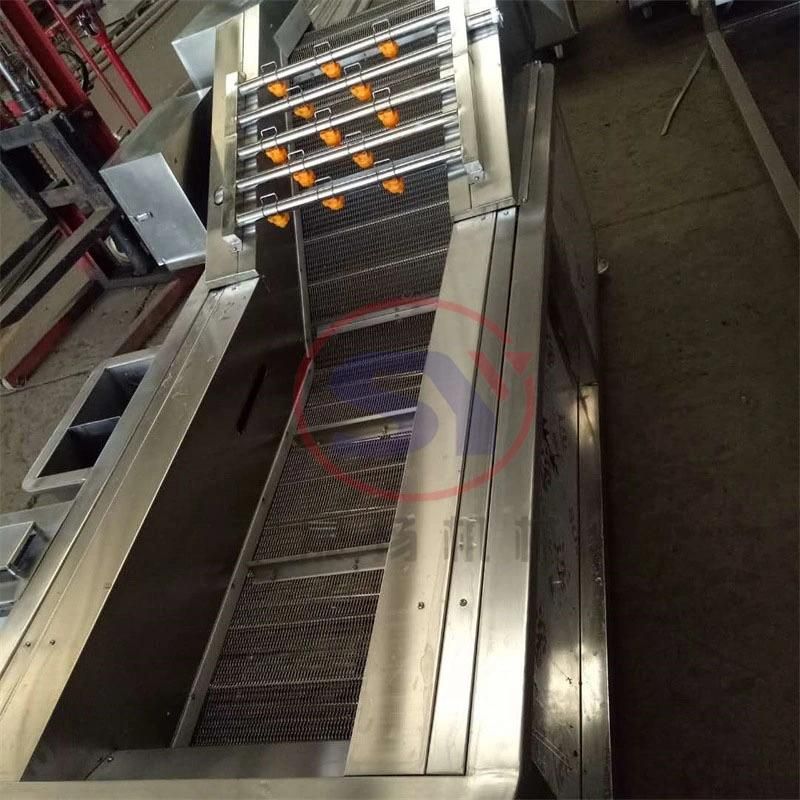 Food Industry Conveying Type Air Bubble Washing Machine Good Quality