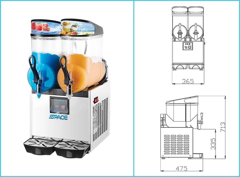 Automatic Frozen Drink Slush Machine with Motor for Sale