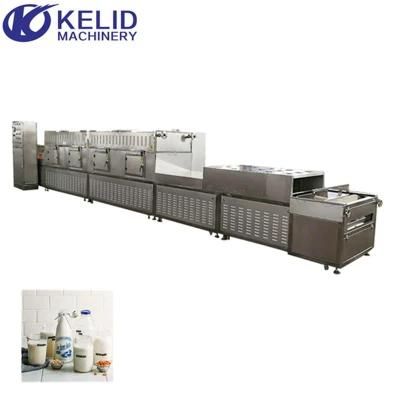 Tunnel - Belt Milk Vegetable Drinks Wine Microwave Sterilization Machine
