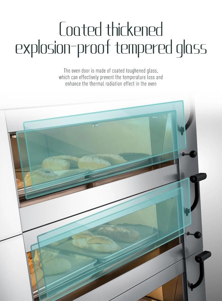 Commercial Touch screen Four Deck Eight Trays Bread Oven