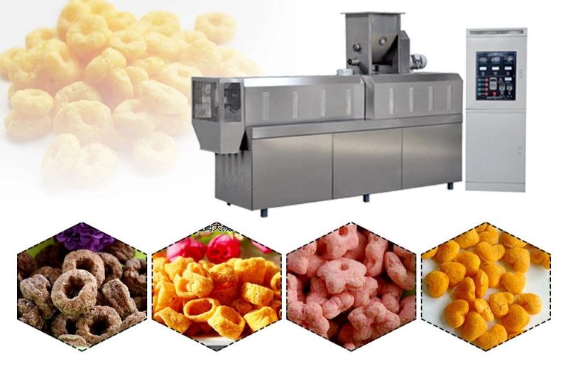Hot Selling Extruded Corn Snacks Food Making Machine Made in China