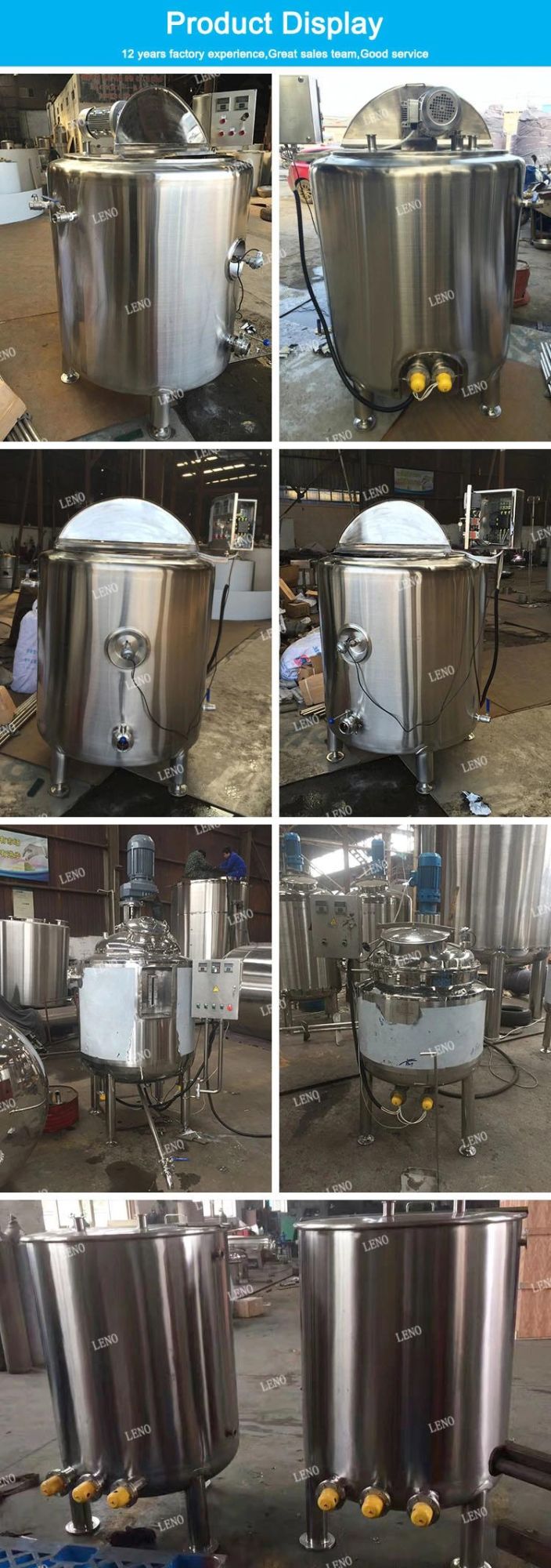 Stainless Steel Electrical Heating Mixing Agitator Storage Holding Chocolate Melting Tank