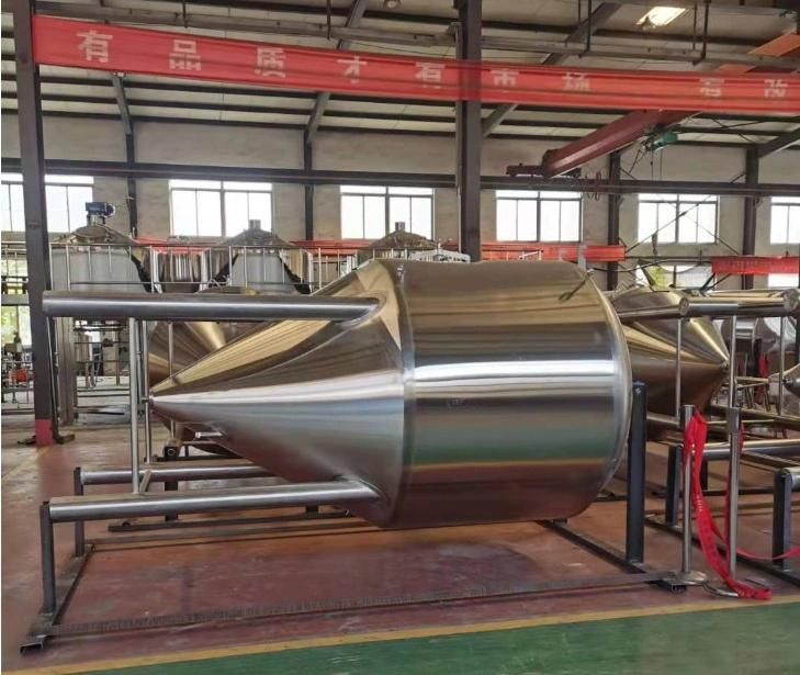 4000L Top Manway Craft Beer Fermentation Tank Cooling Fermenter