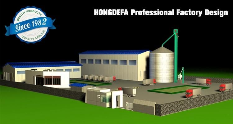 China Hongdefa Top Quality EU Standard 100t Maize Processing Machine