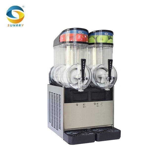 Commercial Duplex Slush Machine Frozen Drink 12L Ice Slush Machine