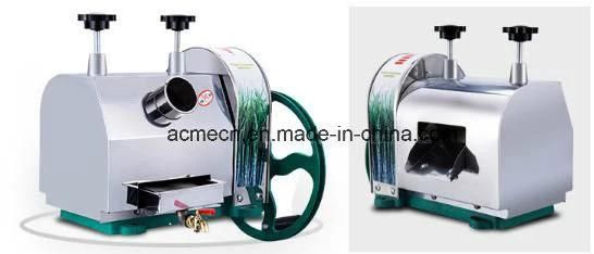 Hand Operated Stainless Steel Sugar Cane Machine Commercial Sugarcane Juice Squeezer