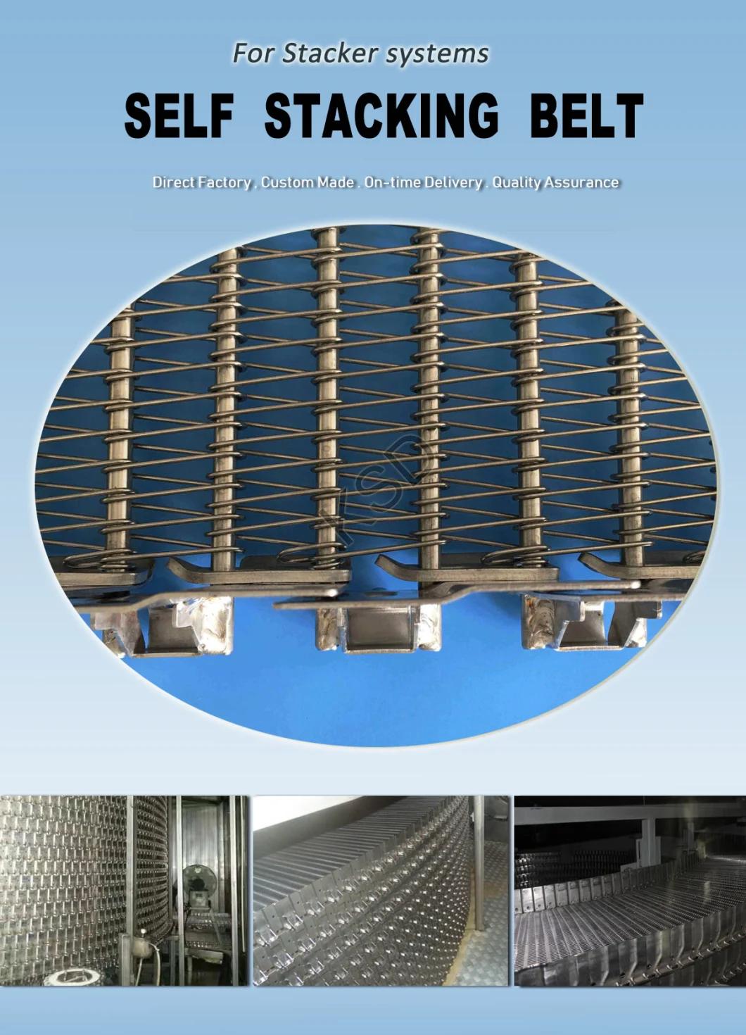 Self-Stacking Belt for Self-Stacking Conveyor System