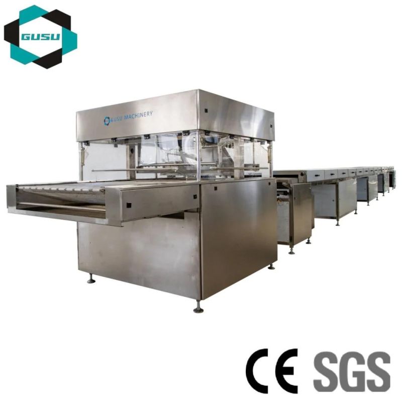 PLC Chocolate Bar Enrobing Production Line Tyj900