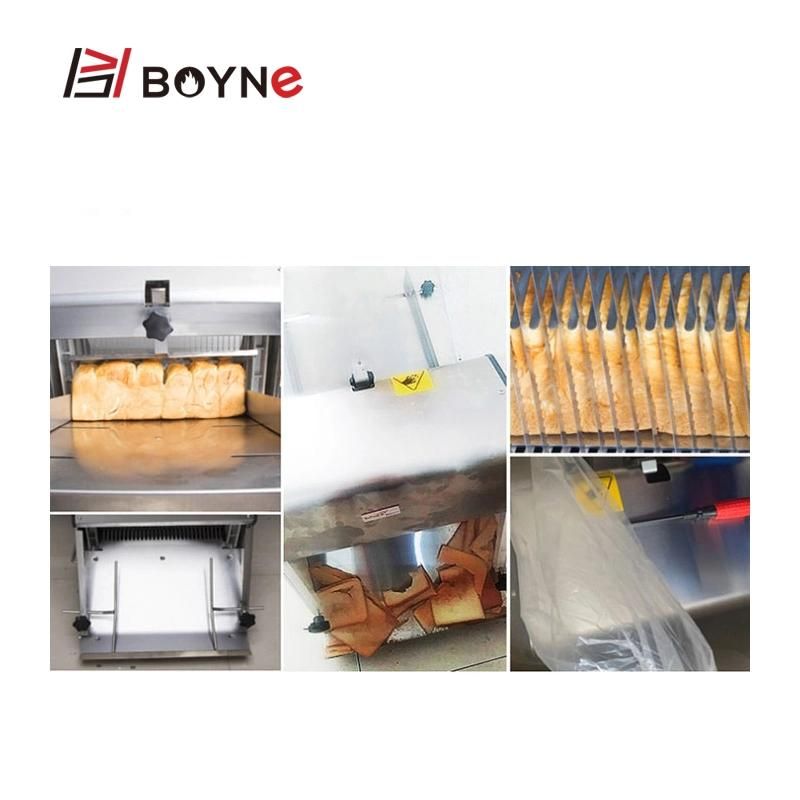 Stainless Steel Toast Slicing Machine with 9mm Thickness