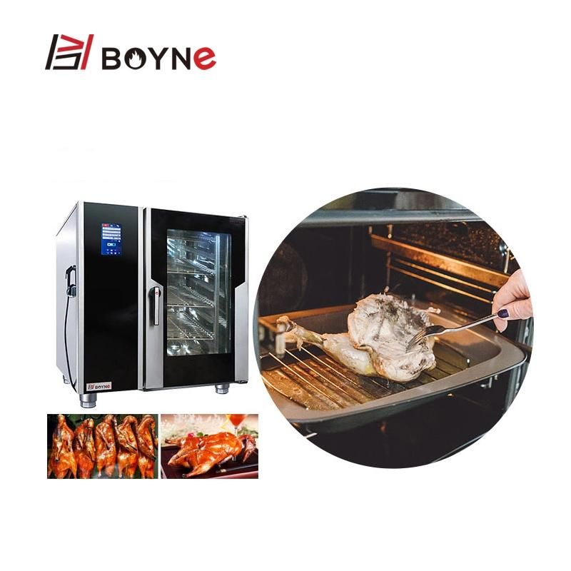 Touch Screen Commercial 10 Trays Electric Combi Oven