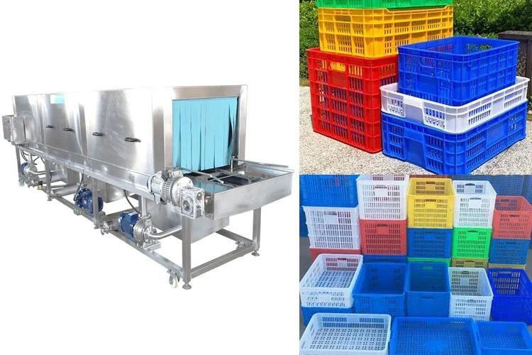 Industrial Cleaning Machinery Pass-Through Trays Washing Machine Crates