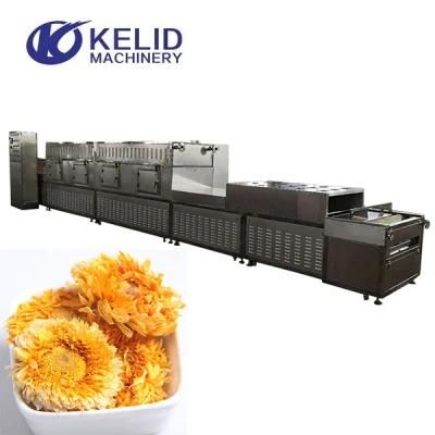 Chrysanthemum Microwave Tunnel Dryer Machine
