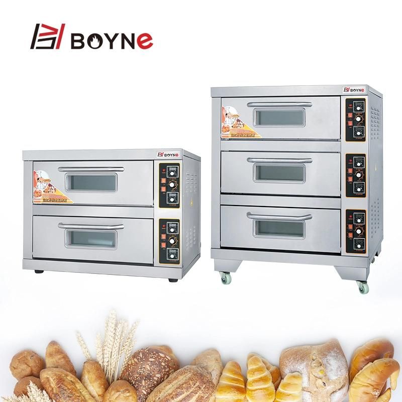 Bread Shop Pizza Baking Bakery Electric Two Layer Two Trays Oven