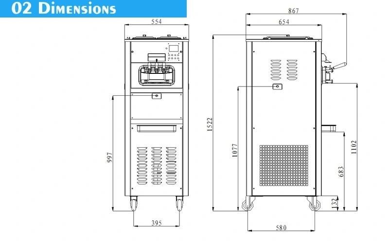 Space 6240 Counter Top Ice Cream Making Machine for Sale