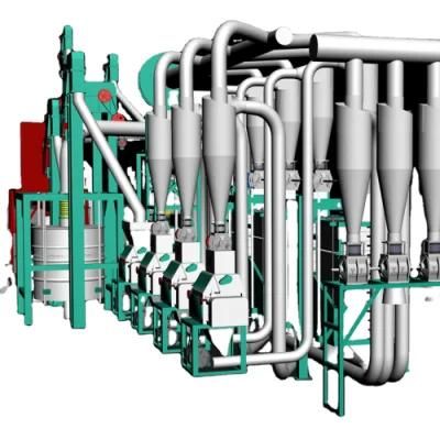 Hot Sale 30t/24h Maize Flour Mill Machine Price for Africa