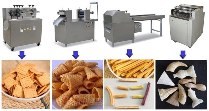 Industrial Doritos Corn Chips Processing Line Puff Food Equipment