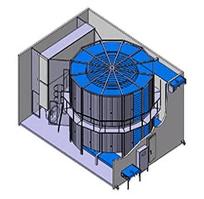 Factory Industrial Bread Infeed and Discharge Capstep Final Spiral Conveyor Prover