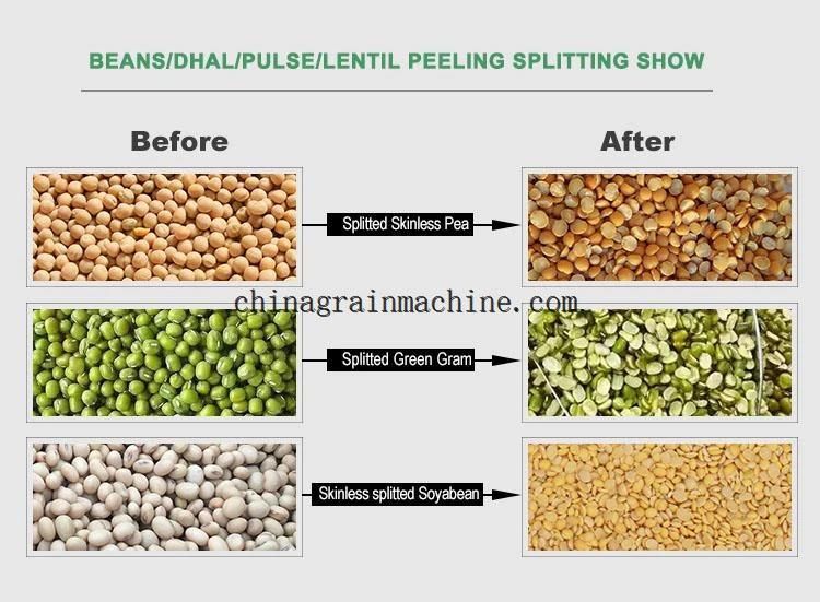 Beans Pulses Peeling Machine Pea Splitting Machine